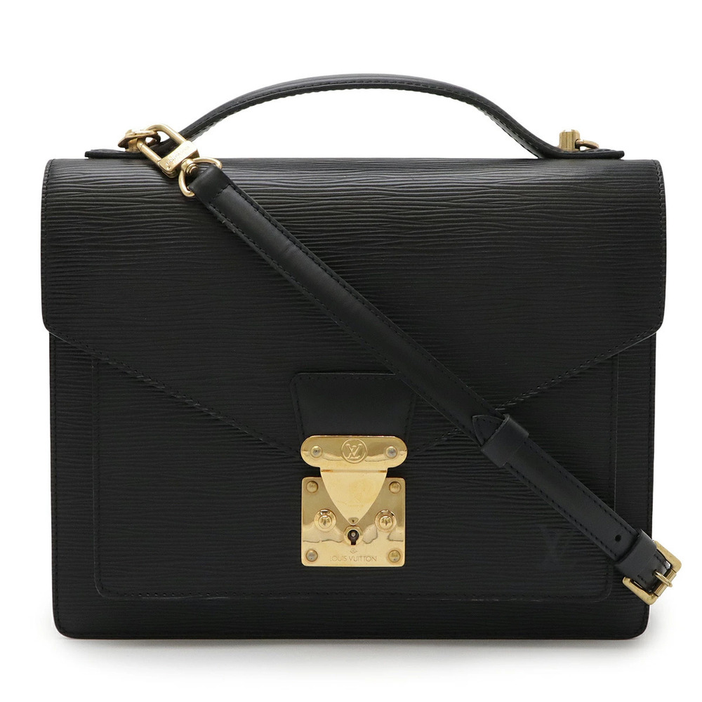 LOUIS VUITTON Epi Monceau 2way Shoulder Bag Shoulder Noir Black Key